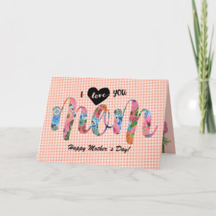 I love you Mom   Mother´s day Card
