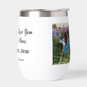 I love you mom mother's day elegant add photo text