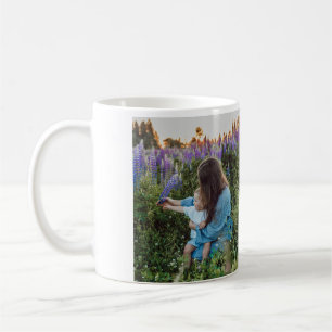 I love you mom mother's day elegant add photo text coffee mug