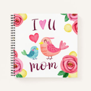 I Love You Mom Mother's Day Guestbook Notebook