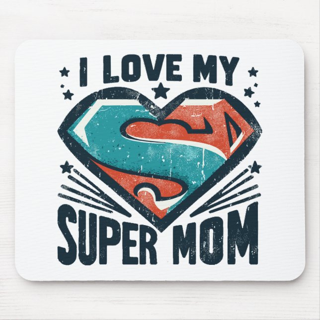  I Love You Mom Mouse Pad (Front)