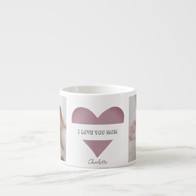 'I Love You Mom' Personalized Specialty Mug (Front)