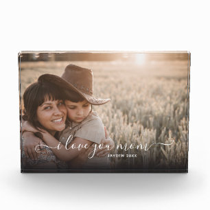 I Love You Mom  Photo Block