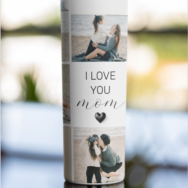 I Love You Mom | Photo Collage | Custom Name Thermal Tumbler (Creator Uploaded)