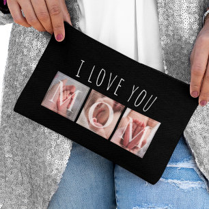 I Love You Mom Photo Small Accessory Pouch
