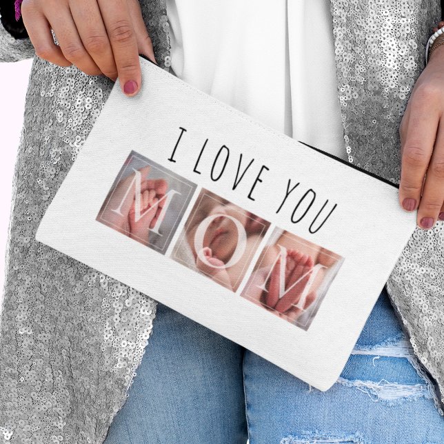 I Love You Mom Photo Small Accessory Pouch (Creator Uploaded)