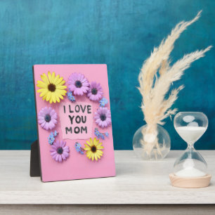 I Love You Mom Plaque