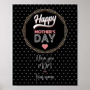 I love you mom poster