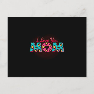 I love you mom Sublimation Postcard