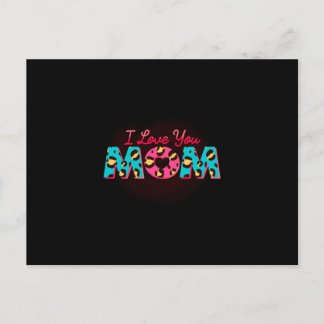 I love you mom Sublimation Postcard