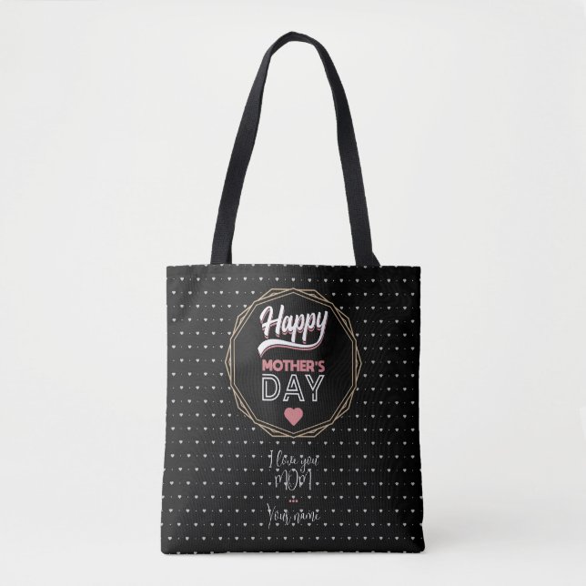 I love you mom tote bag (Front)
