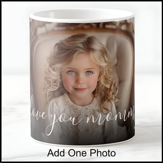 I Love You Mommy, 1 Photo, Mother’s Day, Birthday  Coffee Mug (Creator Uploaded)