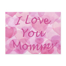 I love you mommy