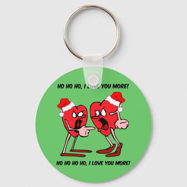 I love you more Christmas Keychain (Front)
