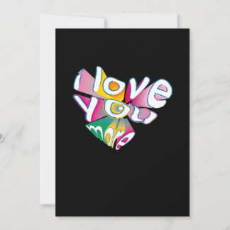 I Love You More Elegant Style Holiday Card