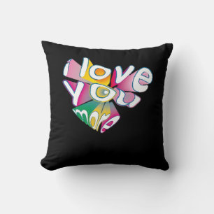 I Love You More Elegant Style Throw Pillow