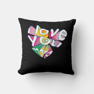 I Love You More Elegant Style Throw Pillow
