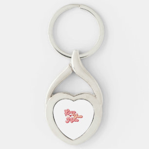 I Love You More Modern Clean Style  Keychain