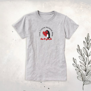 I Love You More! Penguin and Red Heart T-Shirt