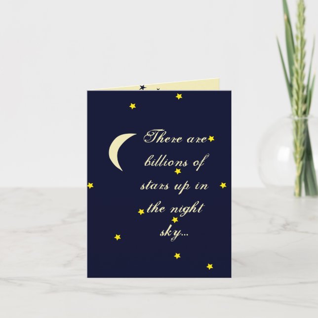 I Love You More Than Billions of Stars Card (Front)
