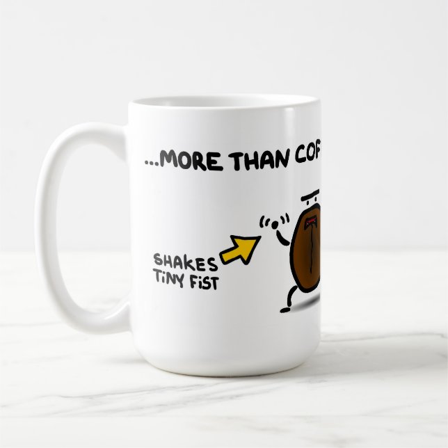 "I love you more than coffee" Coffee Mug (Left)