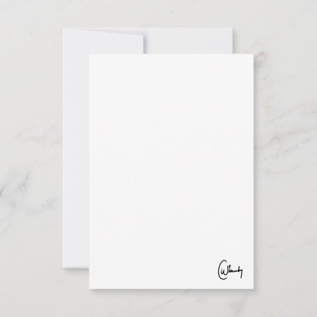 I love you more than coffee mug thank you card (Back)