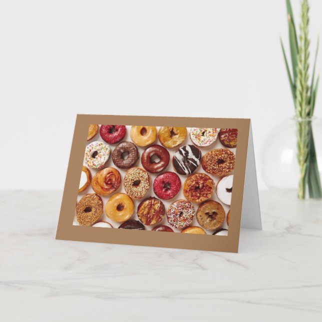 I LOVE YOU **MORE THAN DONUTS** BIRTHDAY CARD (Front)