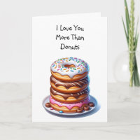 I Love You More Than Doughnuts | Cute Birthday