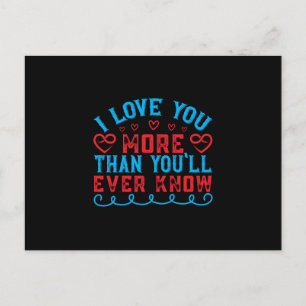 I love you more than postcard