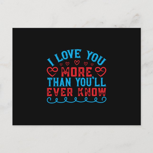 I love you more than postcard (Front)