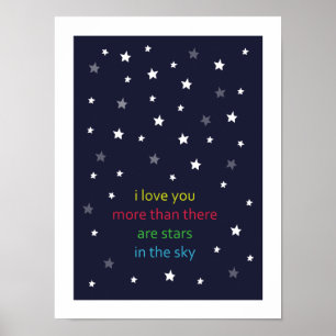 i love you more than there are stars - poster