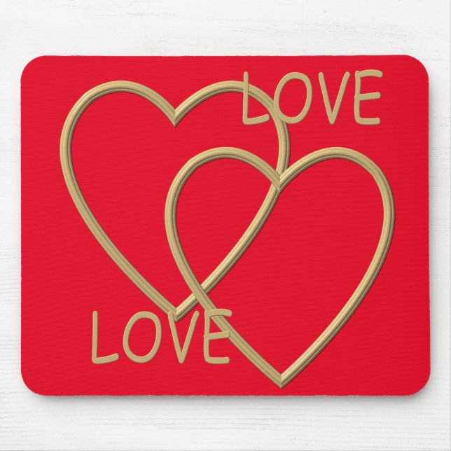 I Love you Mouse Pad (Front)