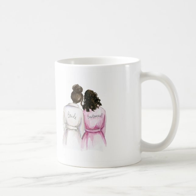 I love you Mug Dk Br Bun Bride Dk Curls Bm (Right)