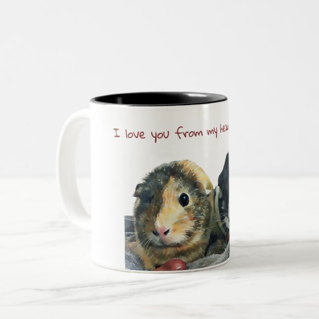 I Love You Mug - Guinea Pig (Front Left)