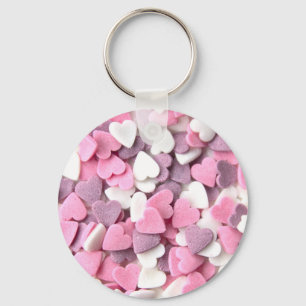 I love you my sweet Valentine with lovely hearts! Keychain