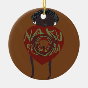 I love You! Nakupenda Sana Ceramic Ornament