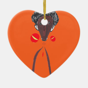 I love you Nakupenda Swahili Ceramic Ornament
