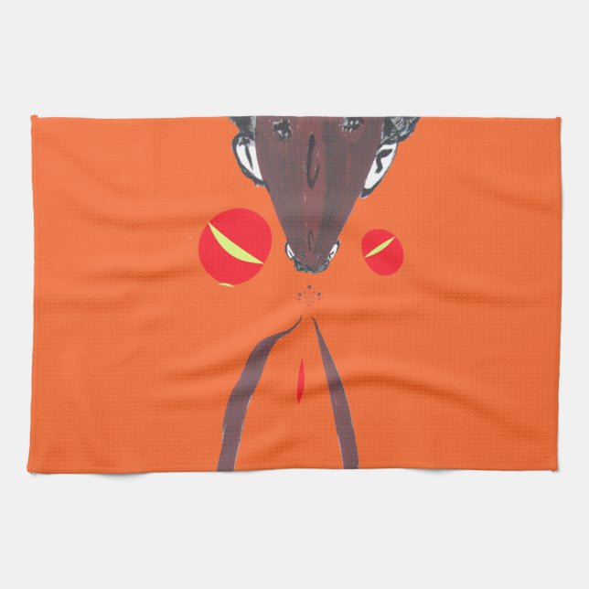 I love you Nakupenda Swahili Kitchen Towel (Horizontal)