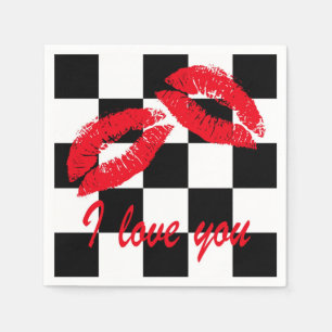 I love you napkin