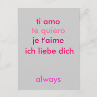 I love you ... no matter what language