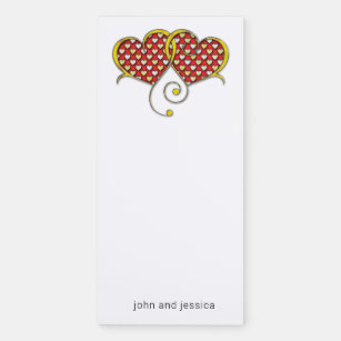 I Love You Note Card Design Magnetic Notepad