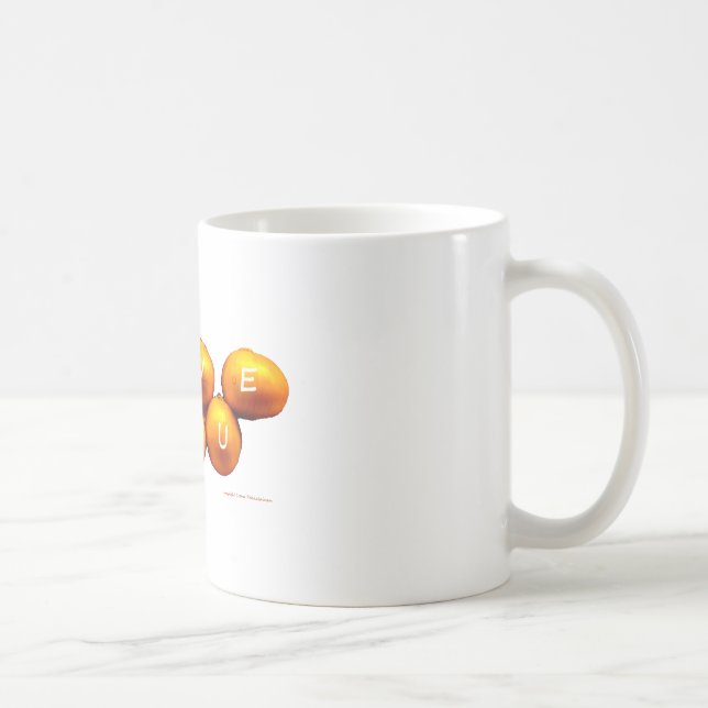 I Love You Onions Coffee Mug (Right)