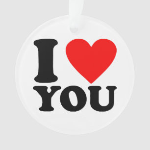I Love You Ornament