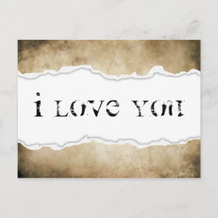 i love you page rip postcard