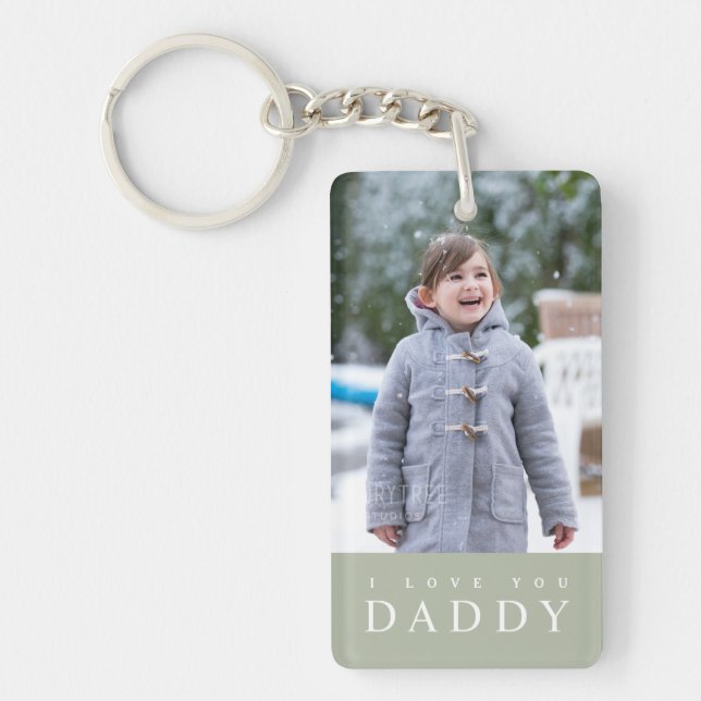I Love You Papa Modern Sage Green 2 Photo (Devant)