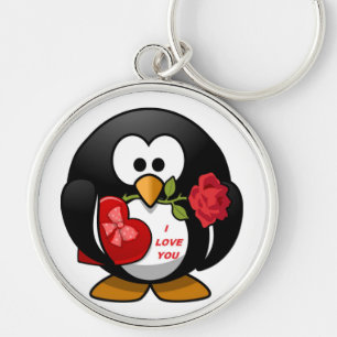 "I LOVE YOU" PENGUIN KEYCHAIN