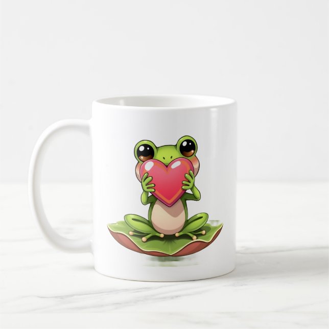 I Love You | Personalized Chibi Toad Coffee Mug (Left)