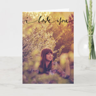I Love You Personalized Photo Card