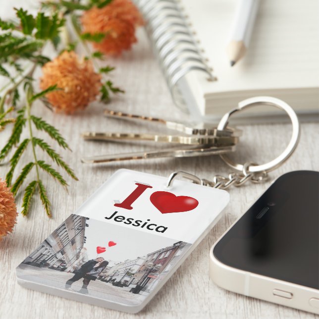 I Love You Personnalisé Valentines Day Photo (Devant droit)