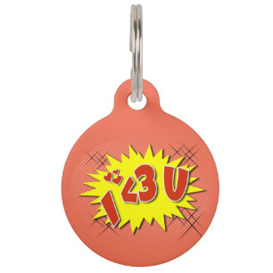 I love you pet tag